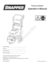 Simplicity PRESSURE WASHER SNAPPER 30000 PSI MODEL 020787-00 Manual de usuario