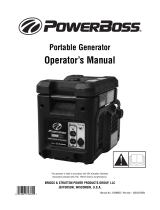 Simplicity OPERATOR'S MANUAL POWERBOSS 1850 WATT GENERATOR MODEL- 030480-0 Manual de usuario