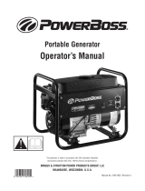 PowerBoss OPERATOR'S MANUAL 1700 WATT POWERBOSS PORTABLE GENERATOR MODEL 030542-00 Manual de usuario