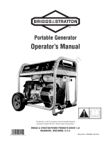 Simplicity OPERATOR'S MANUAL 5000 WATT BRIGGS & STRATTON PORTABLE GENERATOR MODEL 030551-00 Manual de usuario