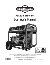 Simplicity OPERATOR'S MANUAL 6250 WATT BRIGGS & STRATTON PORTABLE GENERATOR MODEL 030592-00 Manual de usuario