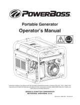 Simplicity PORTABLE GENERATOR, POWERBOSS 2500/3500 WATT MODELS 030666-00, 030667-00 Manual de usuario