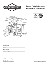 Simplicity PORTABLE GENERATOR, BRIGGS & STRATTON 6250 WATT STORM MODEL 030728-00 Manual de usuario