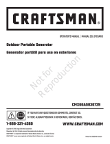 Simplicity PORTABLE GENERATOR 3500 WATT CRAFTSMAN MODEL 030729-00 Manual de usuario