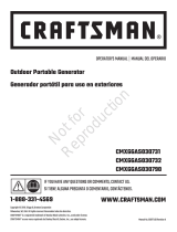Craftsman PORTABLE GENERATOR CRAFTSMAN 5000/5750 MODEL 030731-00, 030732-00, 030790-00 Manual de usuario