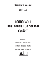 Simplicity OPERATORS'S MANUAL RHM/RD 10KW MODEL 040312-0 Manual de usuario