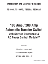Simplicity TS100AD Manual de usuario