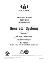 Simplicity STANDBY GENERATOR, MILBANK 25KW GLC 076480-00 Guía de instalación
