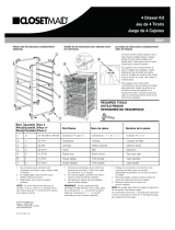 ClosetMaid 4 Drawer Kit Guía de instalación