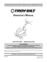 Troy-Bilt 390 Series Manual de usuario