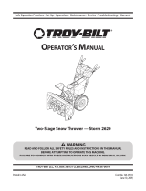 Troy-Bilt 31BM63P3711 Manual de usuario