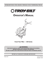 Troy-Bilt 340 Series Manual de usuario