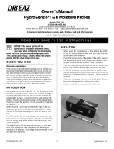 Dri-Eaz HydroSensor I Manual de usuario