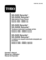 Toro Super Recycler Mower, SR-21OSE Manual de usuario