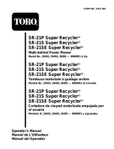 Toro Super Recycler Mower, SR-21SE Manual de usuario