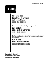 Toro Carefree Recycler Electric Mower, E36 Manual de usuario