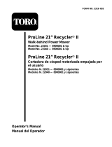 Toro ProLine 21" Recycler II Lawnmower Manual de usuario