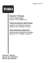 Toro 8" Electric Trimmer Manual de usuario
