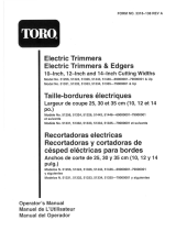 Toro 14" Electric Trimmer Manual de usuario