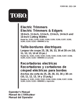 Toro 13" Electric Trimmer/Edger Manual de usuario