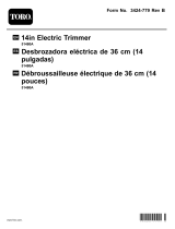 Toro 14in Electric Trimmer Manual de usuario