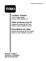 Toro 7" Cordless Trimmer Manual de usuario