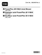 Toro PowerPlex 40V MAX Axial Blower Manual de usuario