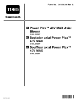 Toro PowerPlex 40V MAX Axial Blower Manual de usuario