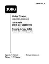 Toro 20" Dual Action Hedge Trimmer Manual de usuario