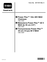 Toro PowerPlex 14in 40V MAX Chainsaw Manual de usuario