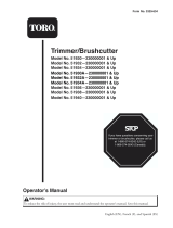 Toro 18" Gas Trimmer / 8" Brushcutter Manual de usuario