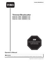 Toro 18in Straight-Shft Gas Trimmer / 8in Brushcutter Manual de usuario
