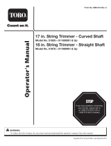 Toro 18in Straight-Shaft Gas Trimmer Manual de usuario