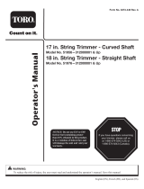 Toro 18in Straight-Shaft Gas Trimmer Manual de usuario