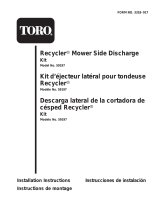 Toro Side Discharge Chute, 21" Recycler 3 Mower Guía de instalación