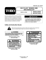Toro Side Discharge Kit, 21" Steel Deck Mower Guía de instalación