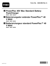 Toro PowerPlex 40V Max Standard 180 WH Battery Pack Manual de usuario