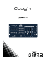 CHAUVET DJ Obey 4 DMX Contoller Guia de referencia