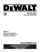 DeWalt DCE151TD1 Manual de usuario