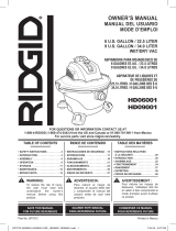 RIDGID HD09001 Manual de usuario