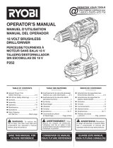 Ryobi P1980N Manual de usuario