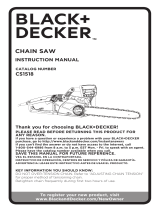 BLACK DECKER CS1518 Guía del usuario
