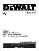 DeWalt DCCS620BWB205 Manual de usuario