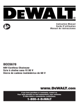 DeWalt DCCS670BWB609 Manual de usuario