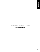 Zavor .Pressure Cooker514 Manual de usuario