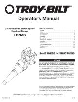 Troy-Bilt TB2MB EC Jet Blower Manual de usuario