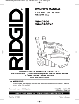RIDGID WD4070B Manual de usuario