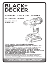 Black & Decker BDCDE120 Manual de usuario