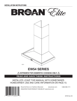 Broan EW54 SERIE Manual de usuario