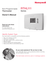 Honeywell RTHL111B1001/K1 Guía de instalación
